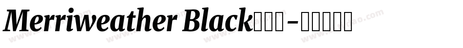 Merriweather Black手机版字体转换